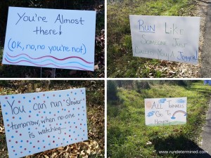 Because who doesn't love a few good race signs.